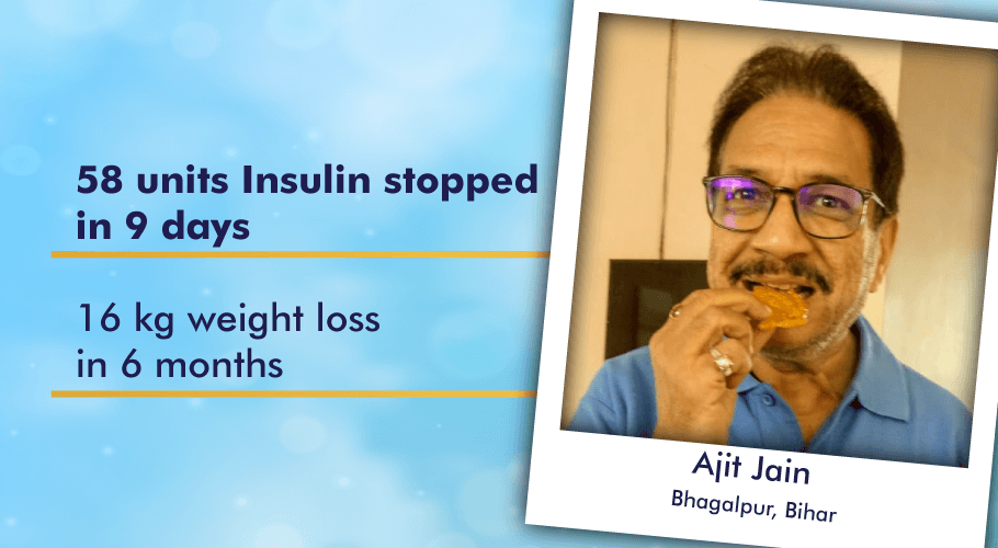 58 insulin stopped in 9 days