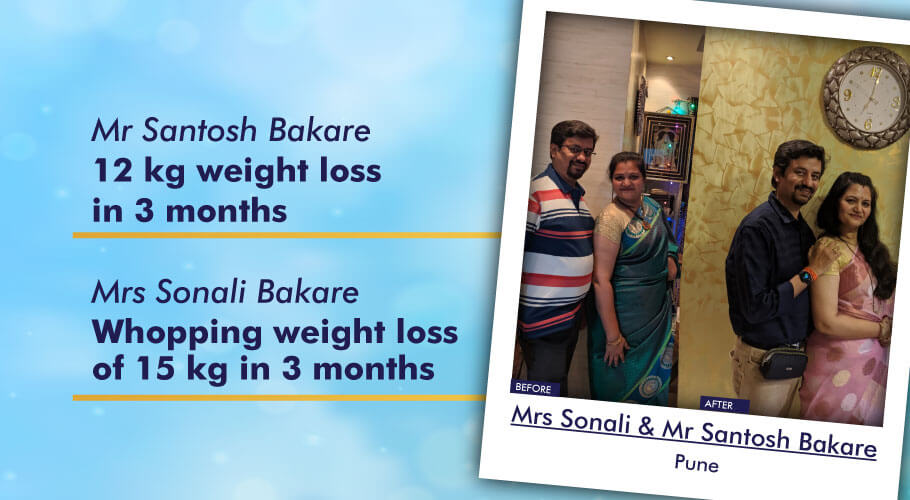 Weight Loss Story of Mr.Santosh & Mrs. Sonali