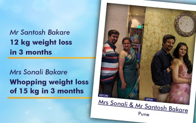 Weight Loss Story of Mr.Santosh & wife