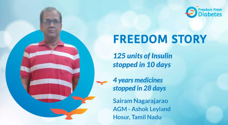 125 units of insulin stopped in 10 days
