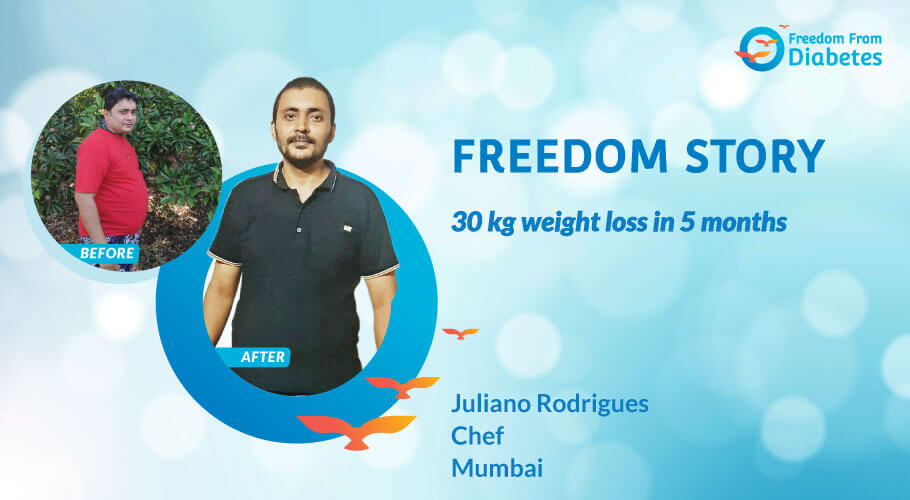 Weight loss Story: Mr. Juliano lost 109Kg to 79Kg