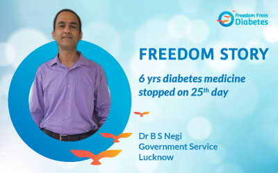 Dr. Baljeet's 6 years of diabetes medicines stopped on the 25th day