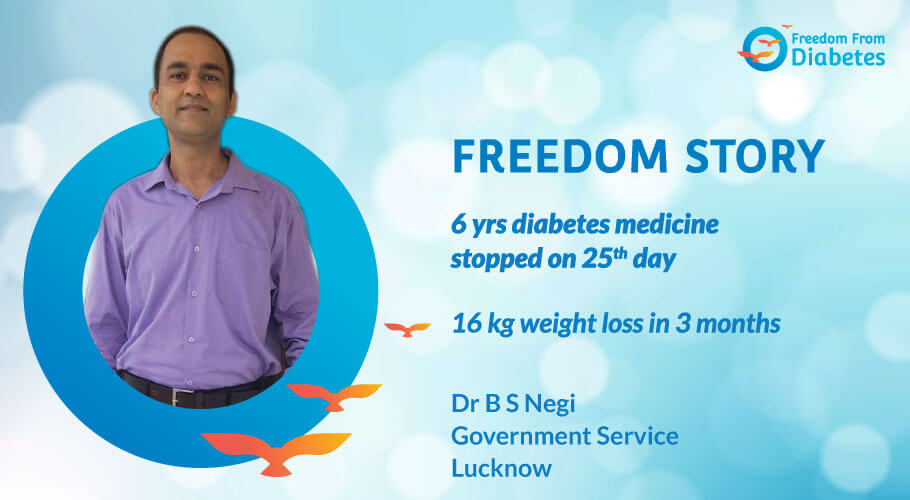6 years of diabetes medicines stopped on the 25th day