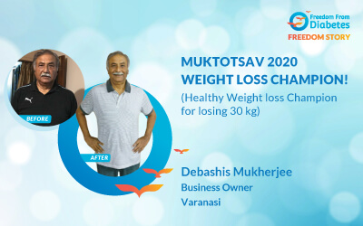 Muktosav 2020 Weight Loss Champion-Mr. Debashis
