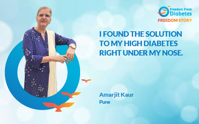 Amrjeet Kaur diabetes reversal story