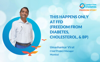 Diabetes Reversal Success story Mr.Umashankar