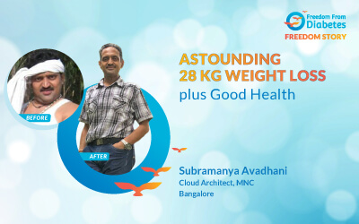 Weight Loss Success Story of Mr. Subramanya