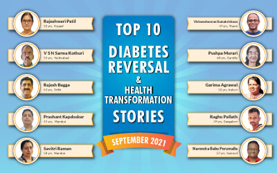 Top 10 diabetes reversal participants of the September