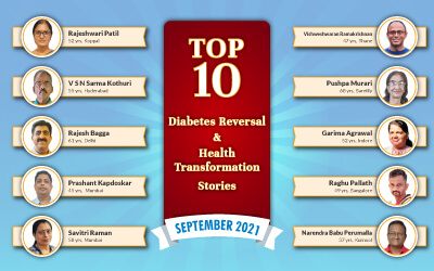 September 2021: Top 10 Diabetes Reversal and Health Transformation Stories
