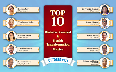 October 2021: Top 10 Diabetes Reversal and Health Transformation Stories