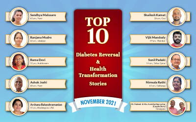 November 2021: Top 10 Diabetes Reversal and Health Transformation Stories