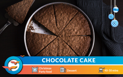 This diabetes-friendly Chocolate cake is all you need for the Christmas party!