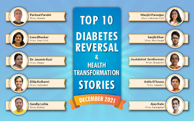 December 2021: Top 10 Diabetes Reversal and Health Transformation Stories