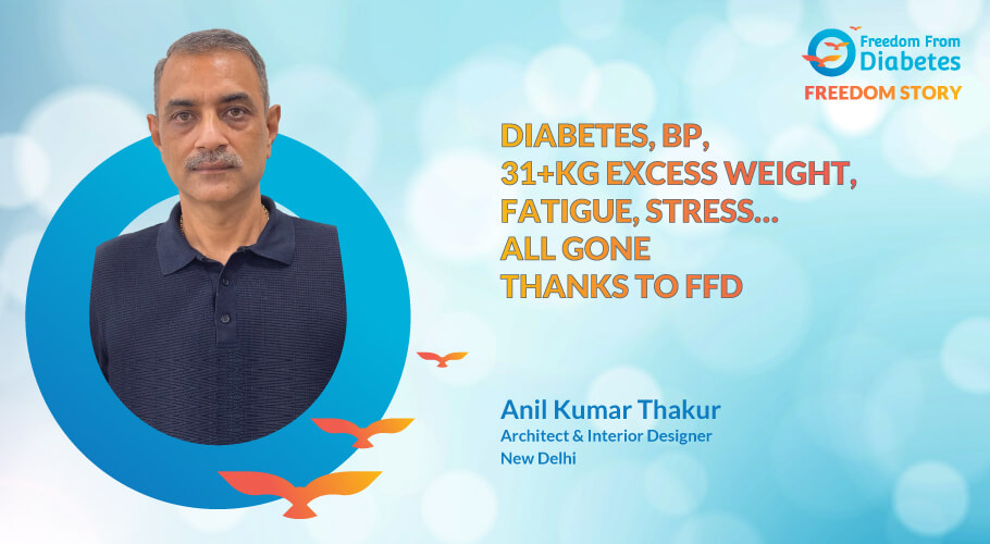 Diabetes, BP, 31+kg excess weight, fatigue, stress, all gone thanks to FFD