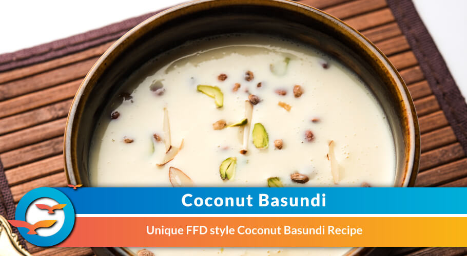 Coconut Basundi- Homemade Indian Sweets for Diabetic Patients