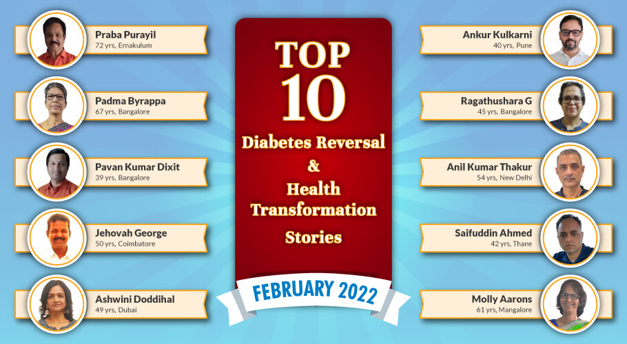 FFD's Top 10 Diabetes Reversal Success Stories of February 2022