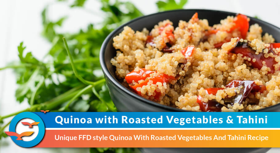 roasted veggie quinoa bowl tasty