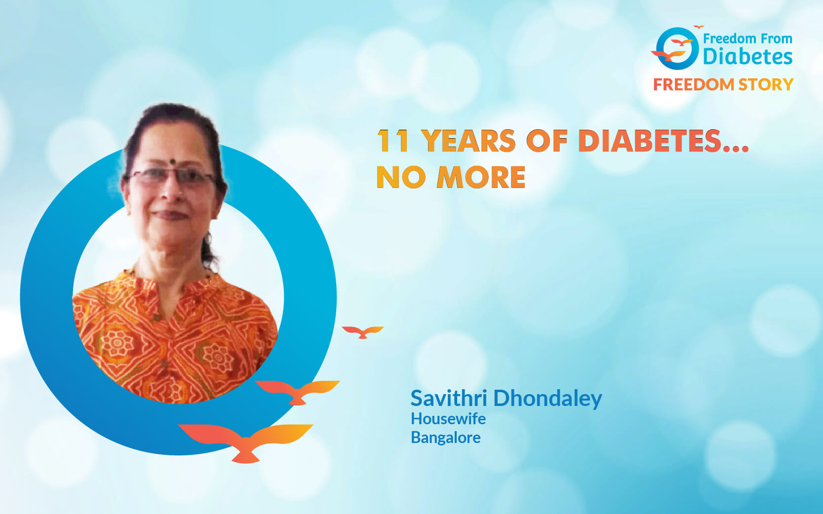 Savithri Dhondaley: 11 years of Diabetes no more Thanks to FFD