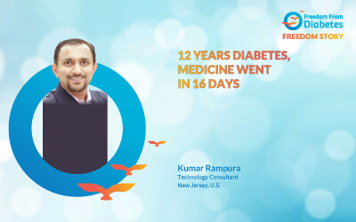 Nandakumar Rampura: 12 years of diabetes, gone in 16 days