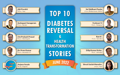June 2022: Top 10 Diabetes Reversal and Health Transformation Stories