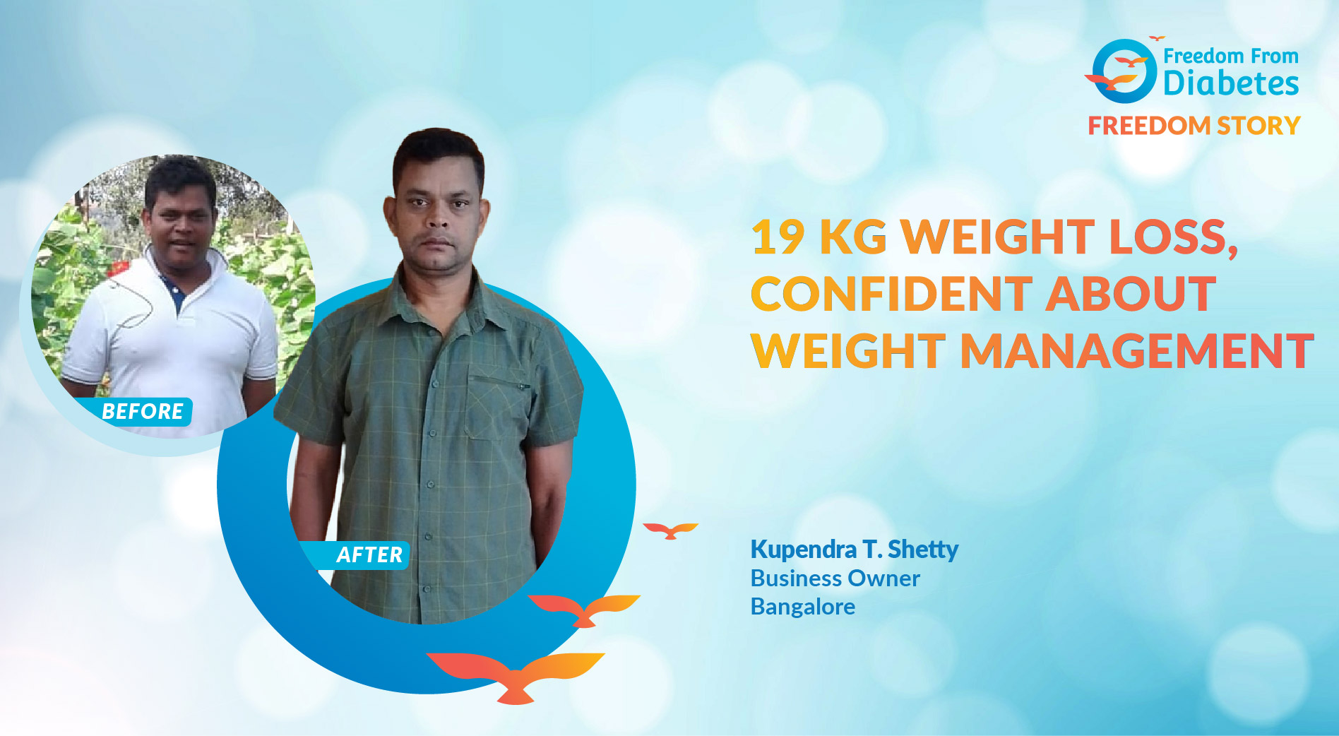 Incredible weight loss story from Bangalore