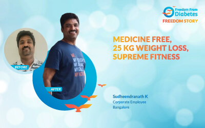 Medicine free, 25 kg weight loss, supreme fitness