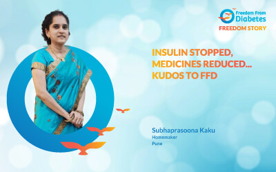 Insulin stopped, medicines reduced... Kudos to FFD