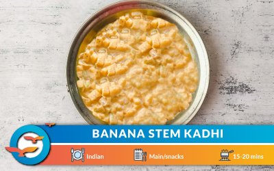 diabetes-friendly-banana-stem-kadhi-recipe