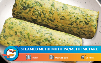 Steamed Methi Muthia Recip